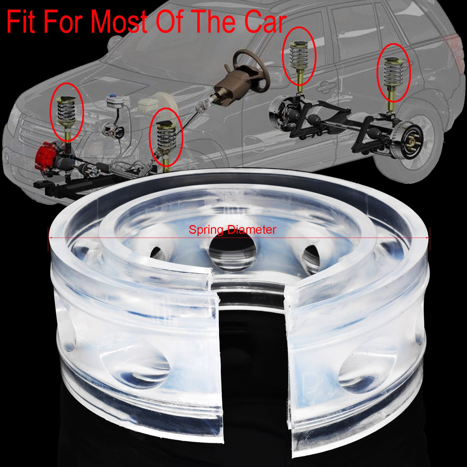 21Mm Auto Schokdemper Buffer Bumper Kussen Power Springs Protector Universele Voor Mazda 3 Hilux Ranger K5 Crown Prius megane