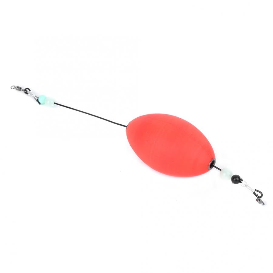 1Pc Fishing Float EPS Sea Float Red Oval Appearance with Steel Wire Sea Fishing Float Carp Fishing Tackle Accessory