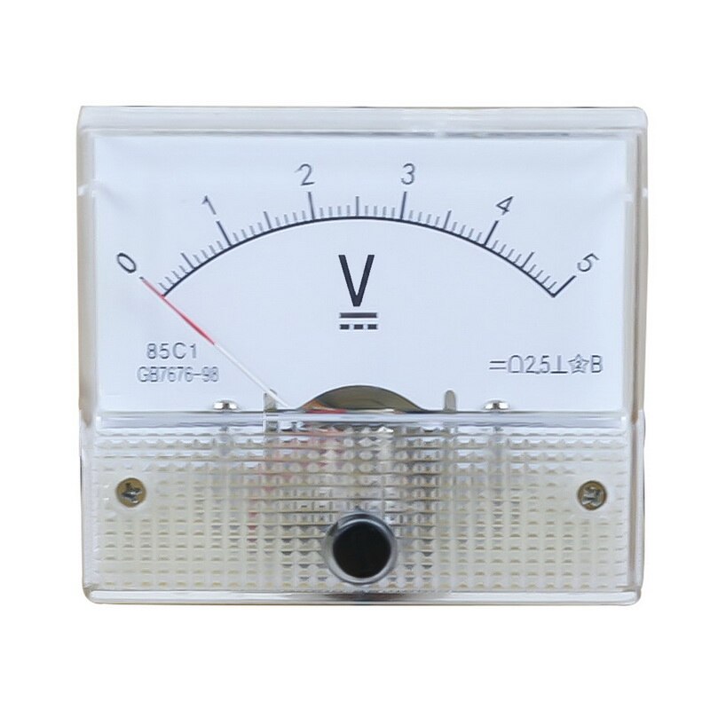 Dc 30V Analoge Panel Volt Voltage Meter Voltmeter Gauge 85C1 5V 10V 15V 20V 30V 50V 100V 200V 300V Mechanische Spanning Meter