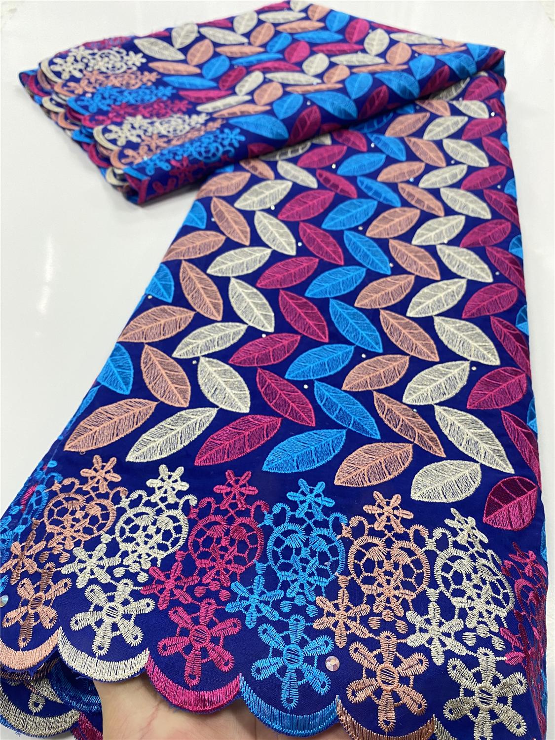 Tessuto africano del Merletto A Secco 2020 di Alta Qualità Nigeriano Tessuti di Pizzo di Cotone Svizzero Del Merletto Del voilà in Svizzera per Il Vestito Delle Donne YA3462B-2: immagine 1