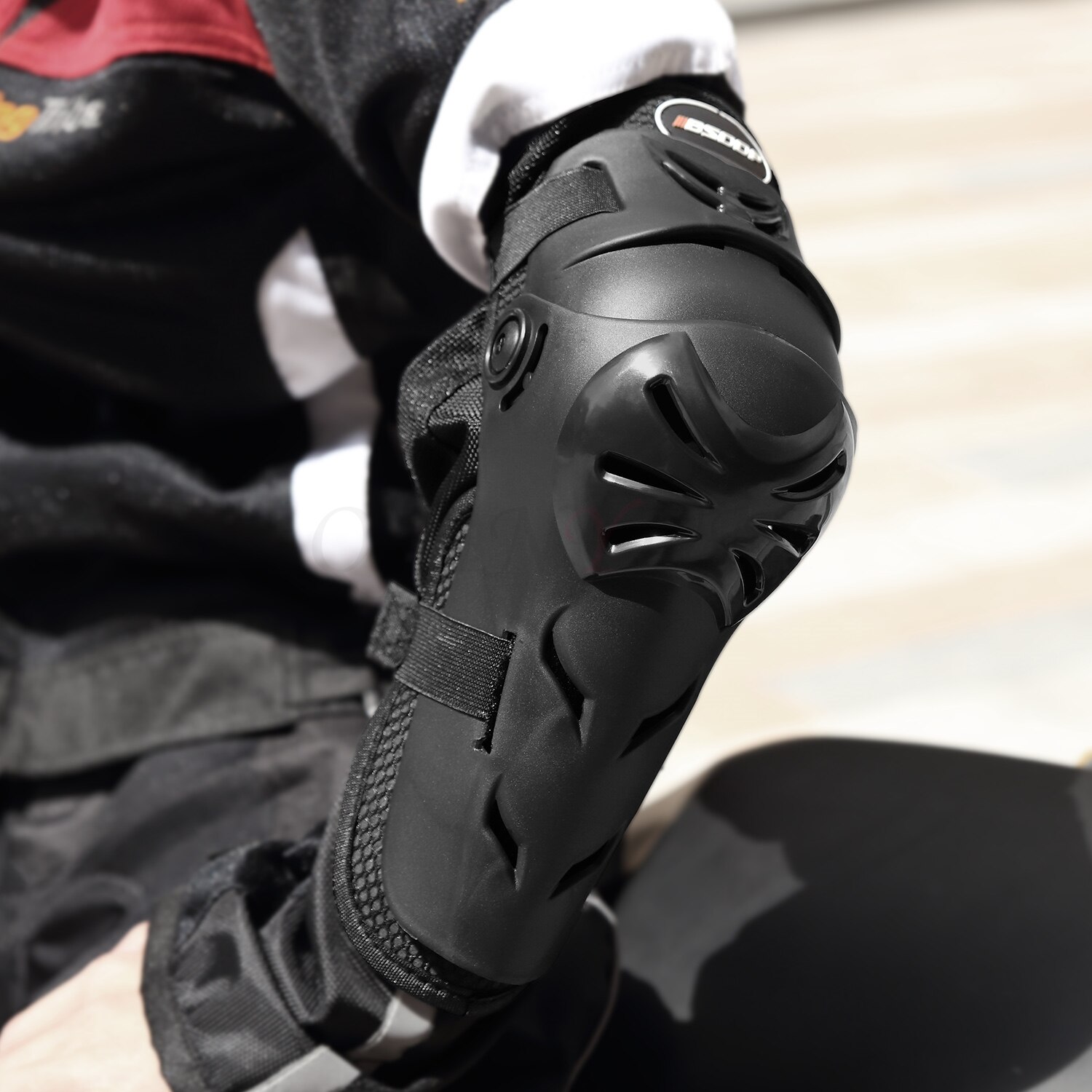 Unisex motorfiets pantser bescherming motocross knie elleboogbeschermer beschermer moto cross rugpantser beschermende elleboog kniebeschermer 4pc r3