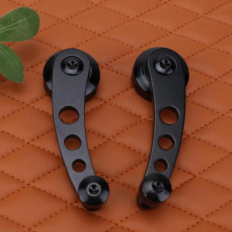 2pcs Aluminum Alloy Universal Car Window Handle Auto Winder Riser Replacement Parts