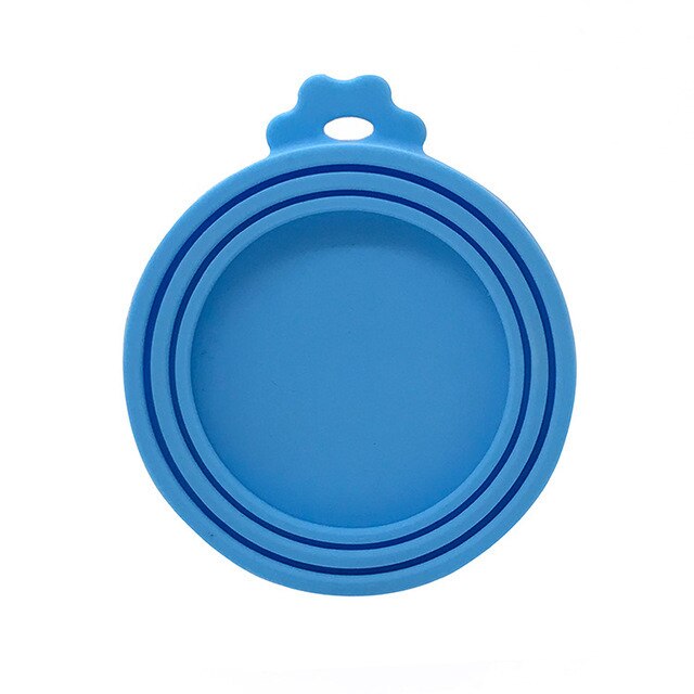 Couvercle de boîte de conserve en Silicone, pour aliments, pour chiot, chien, chat, couvercle de stockage, couvercle supérieur réutilisable, fournitures quotidiennes pour animaux de compagnie: 04