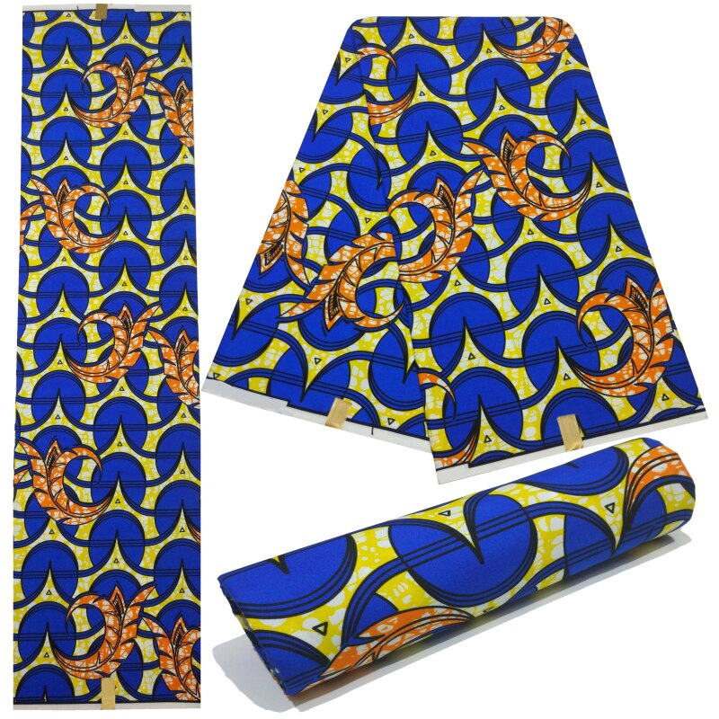 6 Yards African Wax Fabric Ankara Fabric Veritable Real Wax Java Prints Nigeria Ankara Batik Wax Polyester