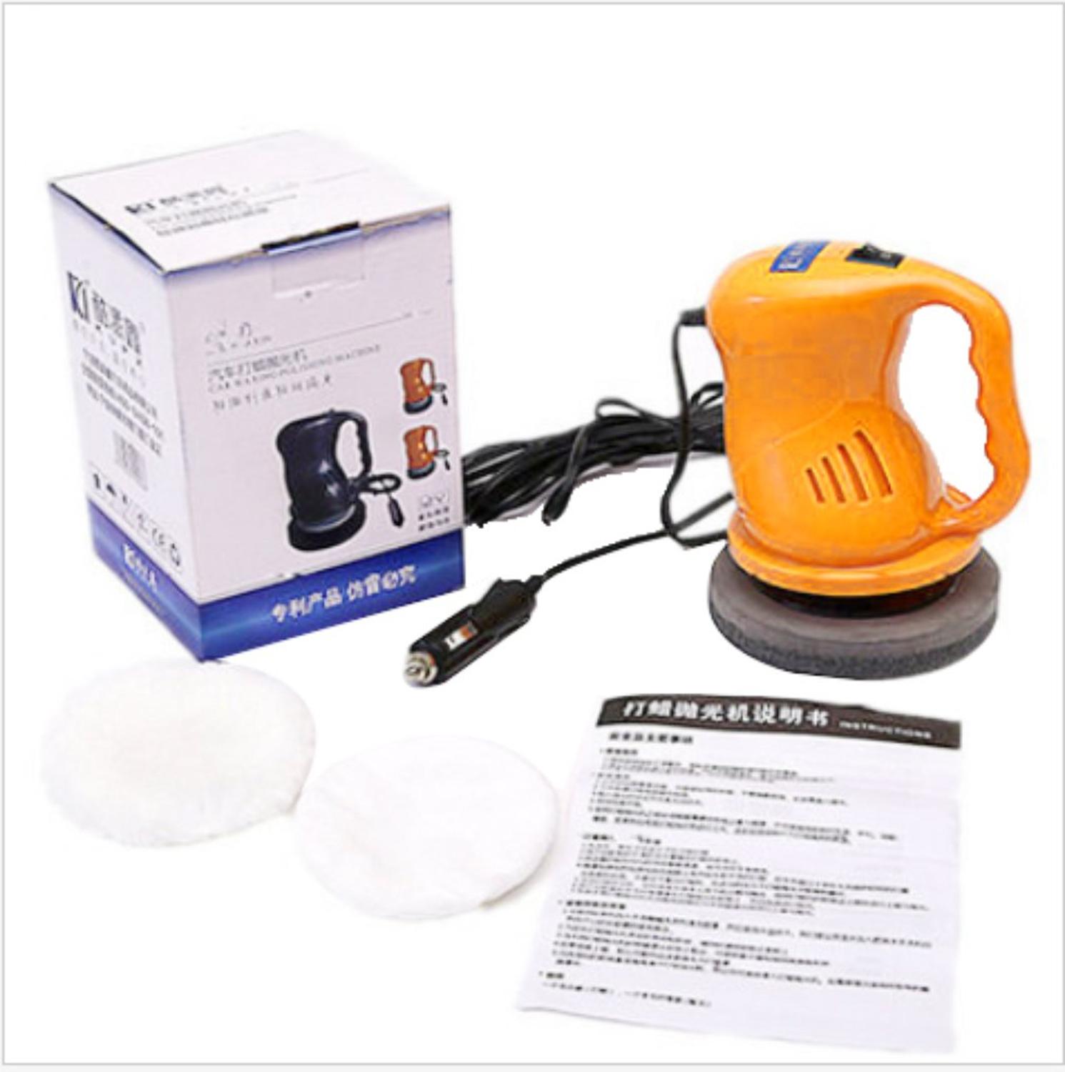 Low price 12V 40W Polishing Machine Car Auto Polisher Electric Tool Buffing Waxing Waxer A26: Orange