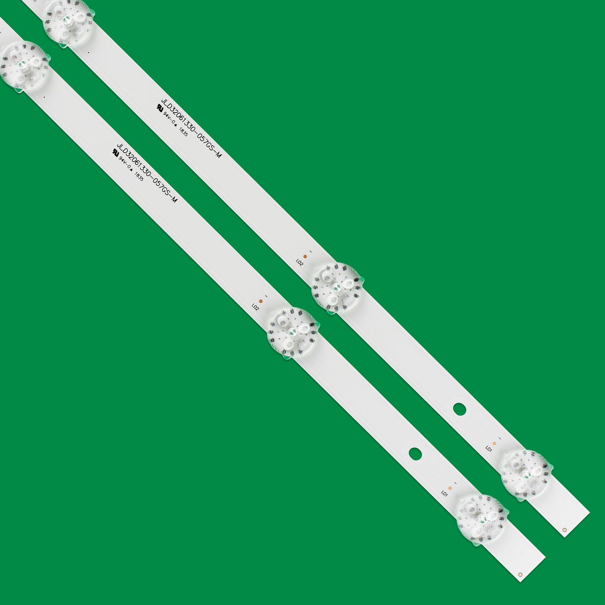2 stk/sæt led strips til thomson 32 tv t32 d 16dh 01b t32 d 16dh 01w jl .d32061330 004as m 4c lb320t jf3 4c lb320t jf4 32 hp 100