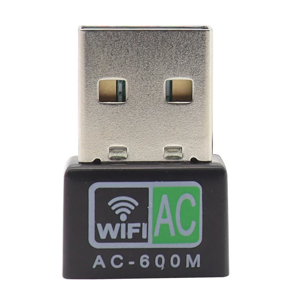 600Mbps USB Wifi Adapter Wi Fi Adapter 5ghz Antenna USB Ethernet PC Wi-Fi Adapter Lan Wifi Dongle AC Wifi Receiver: Light Green