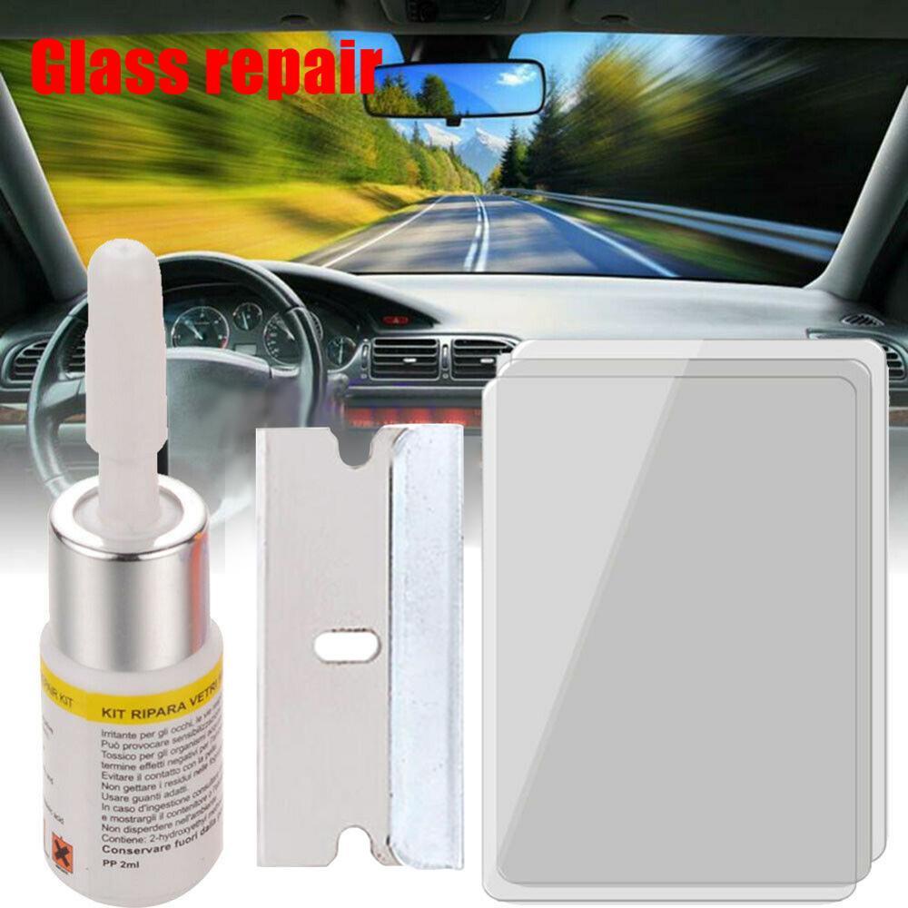 Window Glass Window Crack Repair Resin Set Windshield DIY Glass Scratch Repair Liquid Car Universal Fixing Tool