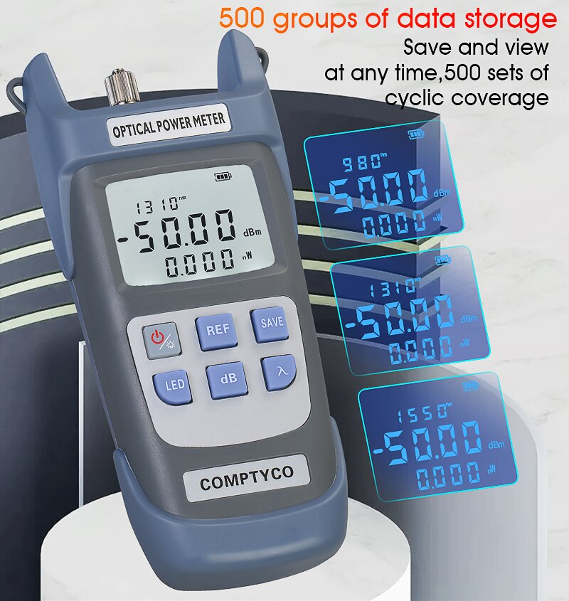 FTTH Fiber Optic Tester Tool Kit Optical Power Meter( OPM -50 ~+26dBm) and Visual Fault Locator(30/10/20/50mw VFL ) Combination