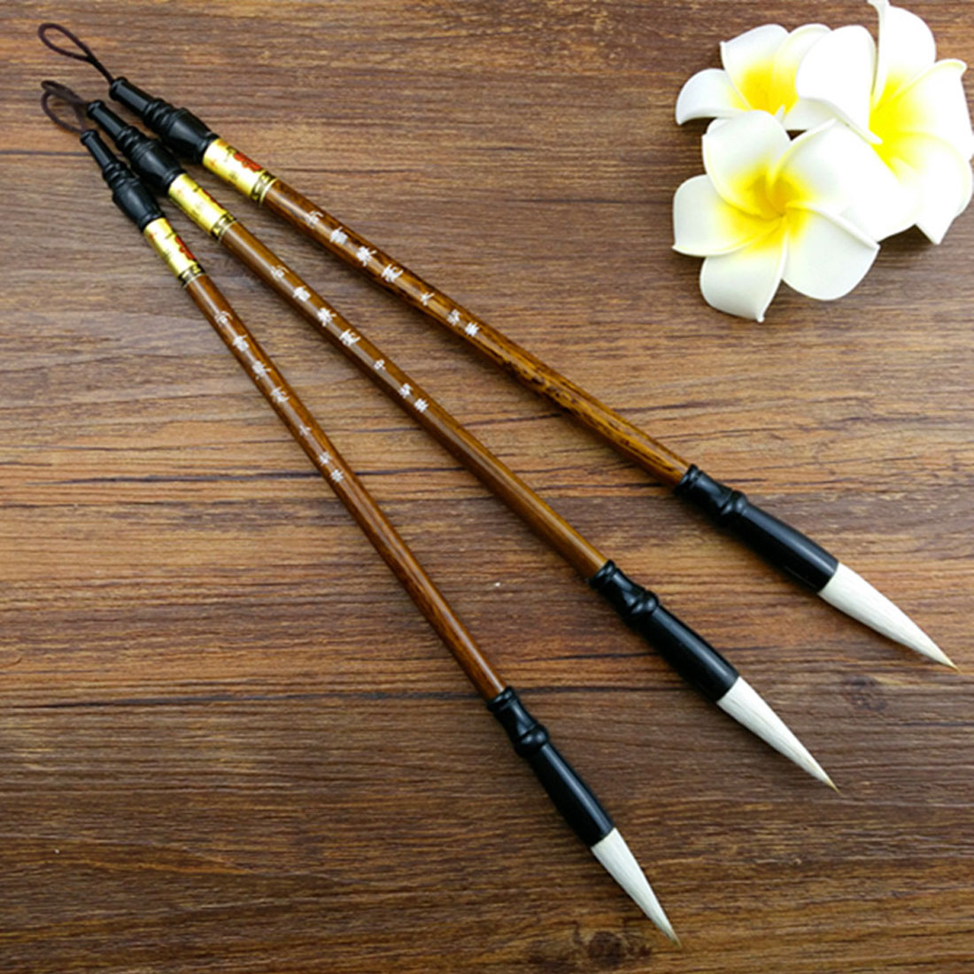 3 stücke Chinesischen tinte malerei kalligraphie pinsel Kuli-einstellen kunst werkzeug kalligraphie ausbildung stift