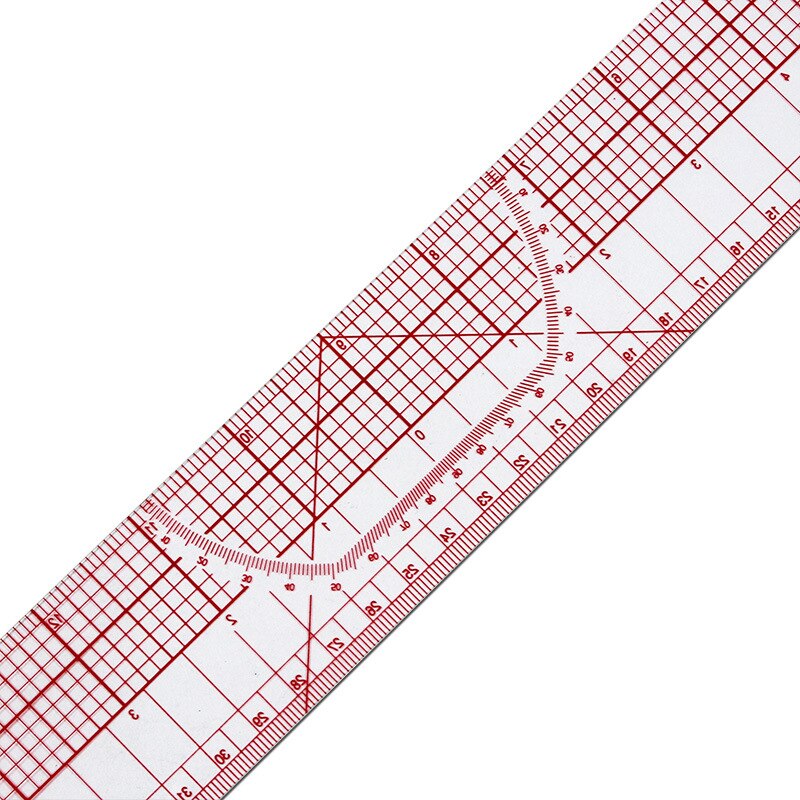 Règle droite, tailleur pour couture plastique, 45cm, 18 pouces partagée, Double face, métrique, règles droites, outil Transparent, Patchwork, tissu