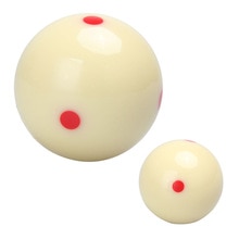 Hardness Cue Ball Roundness 5.72cm 2 1/4” 6 Dot Spot Measle Pool-Billiard Practice Training