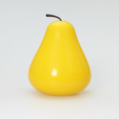 Plastic Cute Pear Storage Box Fruit Pen Holder Pencil Container Case Brush Pot Box Sundry Organizers Desktop Office Stationery: a