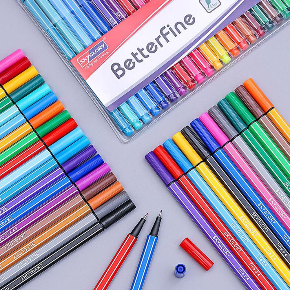 Journal planerare pennor färgade pennor finpunktsmarkörer finspets ritpennor porös fineliner penna för bullet journaling skrivning