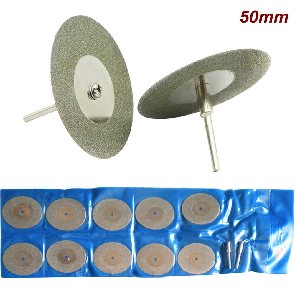 10-Pack 30mm Diamond Cutting Blades – 150 Grit Grinding Discs For Dremel Rotary Tools, 3mm Hole, 0.55mm Thick