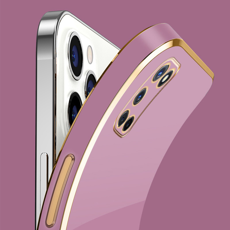 Dla OPPO A52 A72 A92 Etui Luxury Square Plating CPH2061 CPH2067 CPH2059 CPH2069 Etui na telefon a92 72 ShockProof Silicone Back Cover