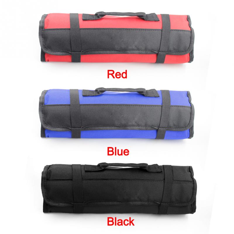Multifunction 600D Oxford Cloth Wrench Bag Folding Tool Roll-up Bag Storage Pocket Portable Tools Pouch Case Organizer Holder