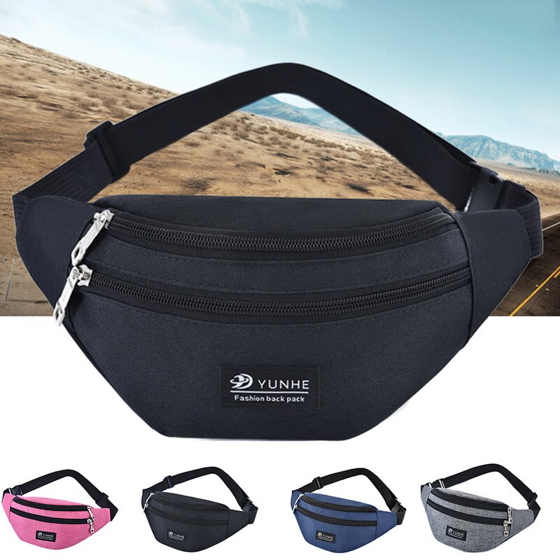 Dihope 2020 mulheres fanny pack moda masculina cintura saco colorido viagem bum cinto saco telefone zíper bolsa packs