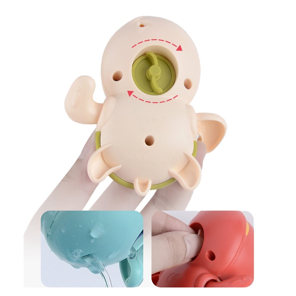 Baby Beach Bathing Toys Kids Cute tortoise Clockwork Swimming Bathroom Sprinkling Shower Swimming Water Toys Kids