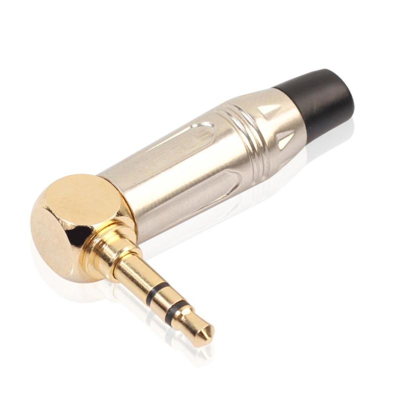 REXUS l-type 3.5mm prise Jack Audio stéréo convertisseur adaptateur 90 degrés à Angle droit 3.5 Jack mâle MP3 casque à souder connecteur
