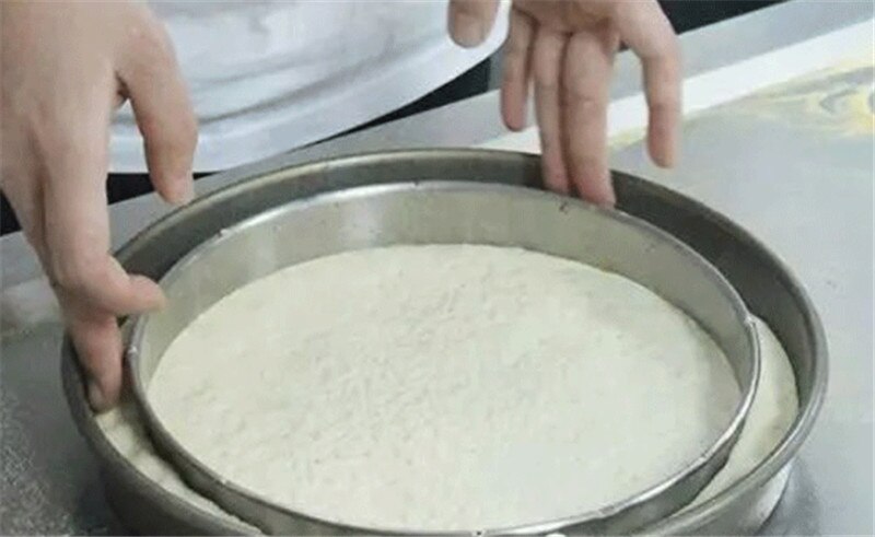 304 Stainless Steel Pizza round Rings for add Sauce Baking pan Ring Pizza Fruit Pie Circle DIY Dessert Decoration Ring tool