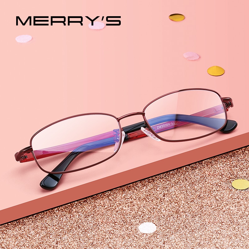 Merrys Mannen/Vrouwen Legering Glazen Frame Bijziendheid Recept Brillen Optische Frame S2264