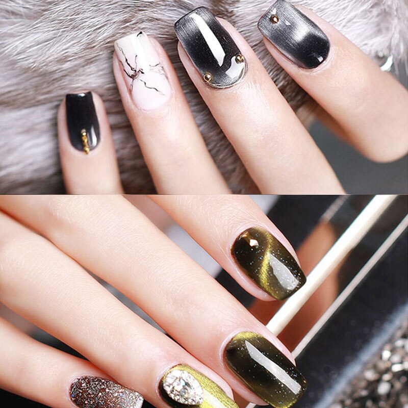 3D oczy kota polski żel magnetyczny gwóźdź Sztuka magnesu obraz UV żel narzędzie robić malowania paznokci robić manicure DIY lakier magiczny efekt
