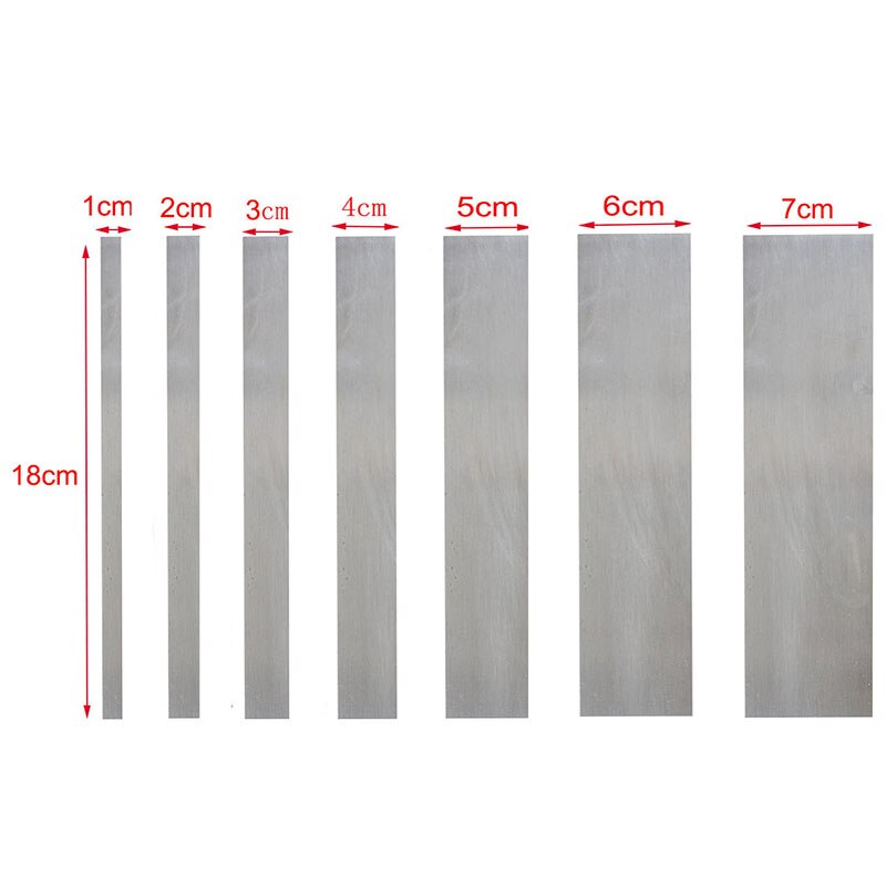 Woodworking Card Scraper Set Hardened Cabinet Scraper Card Scraping Rectangle knife Smooth Wood Deburring Carpentry Tools: 1cm-7cm