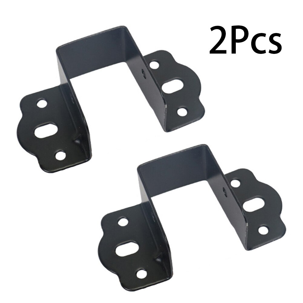 2pcs U Shaped Bed Corner Brackets Connecting Brace For Wood Furniture Fixing Connector Components Center Support Hardware