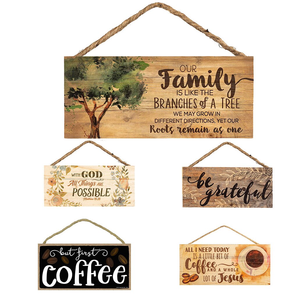 Kerst hangende letter houten bedrukking hanglabels hangende hanger deur en raam houten decoratieve hanger  #t5p