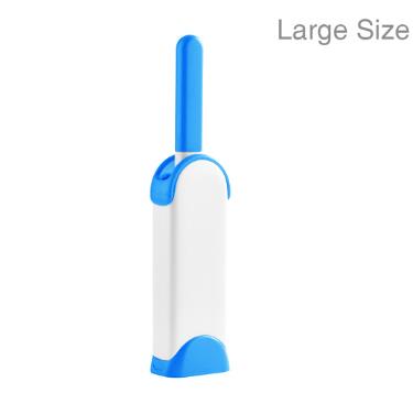 Clothes sofa Hair Double sided Reusable Cleaning lint removal Static brush home coat Suit Brush Pet hair remover: Blue Large