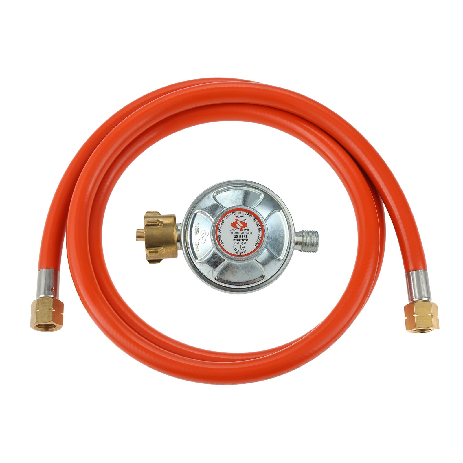 BBQ USA Grill Umrüstset/Adapterset 1 m Schlauch 30 mbar Regler (Anschluss amerikanischer Gasgrill an deutsche Gasflasche)