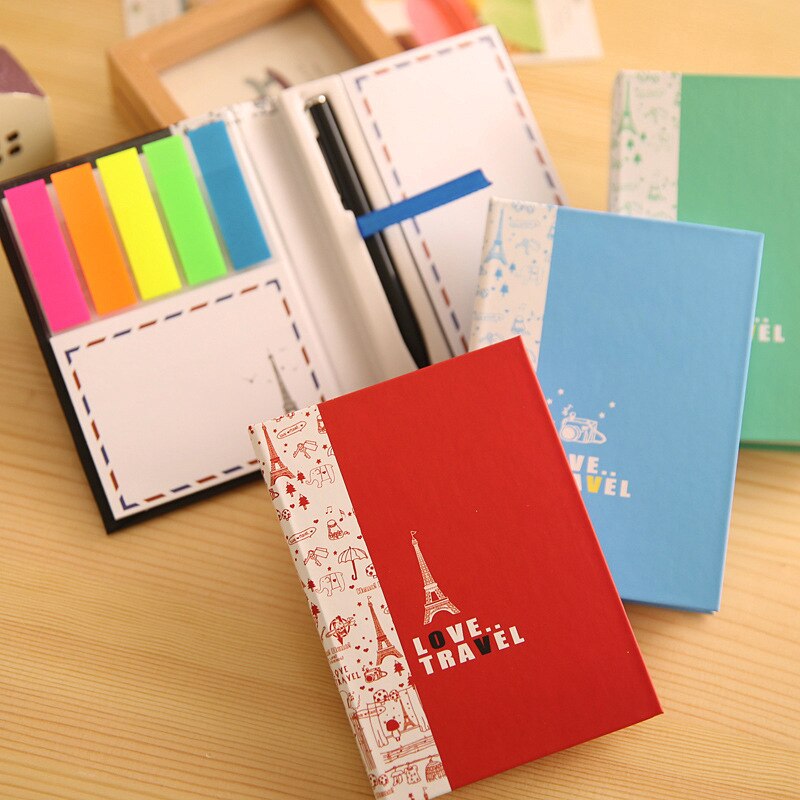Traveler Journey Multi Function Sticky Note Memo Pad Notebook Stationery Note Paper Travel Accessories