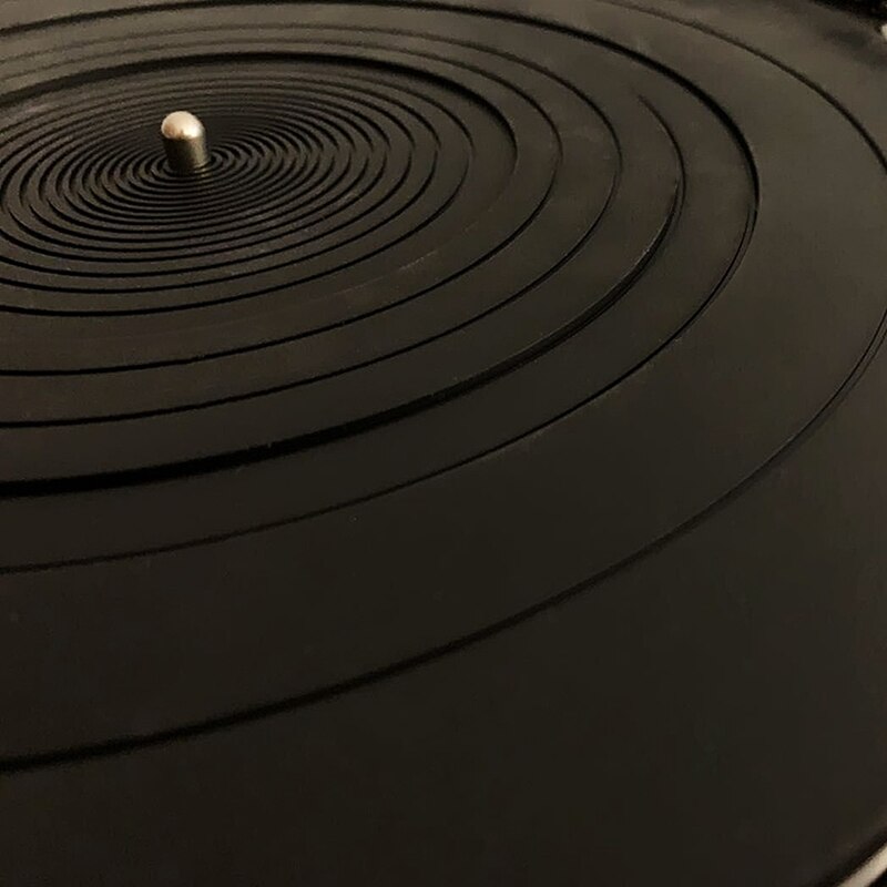 Turntable Slipmat - 12 inch LP Silicone Pad - 3mm Thick Vinyl Record Stabilizer