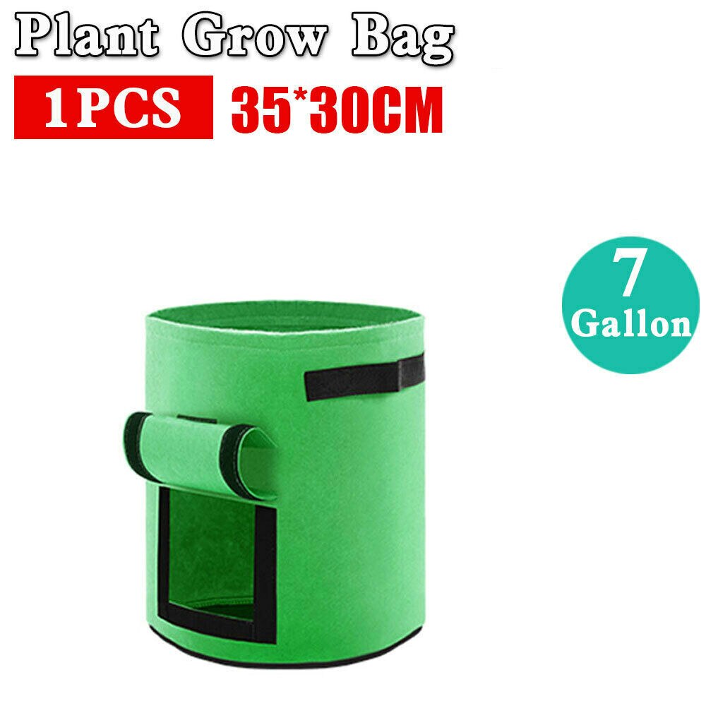 Plantepose kartoffel vokse containerpose diy planter pe klud plantning grøntsag havearbejde tykkere vegetabilsk pot plantning vokse pose: Grøn