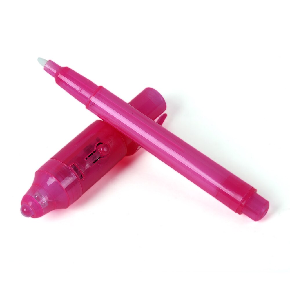 Stylo encre invisible UV rouge / rose