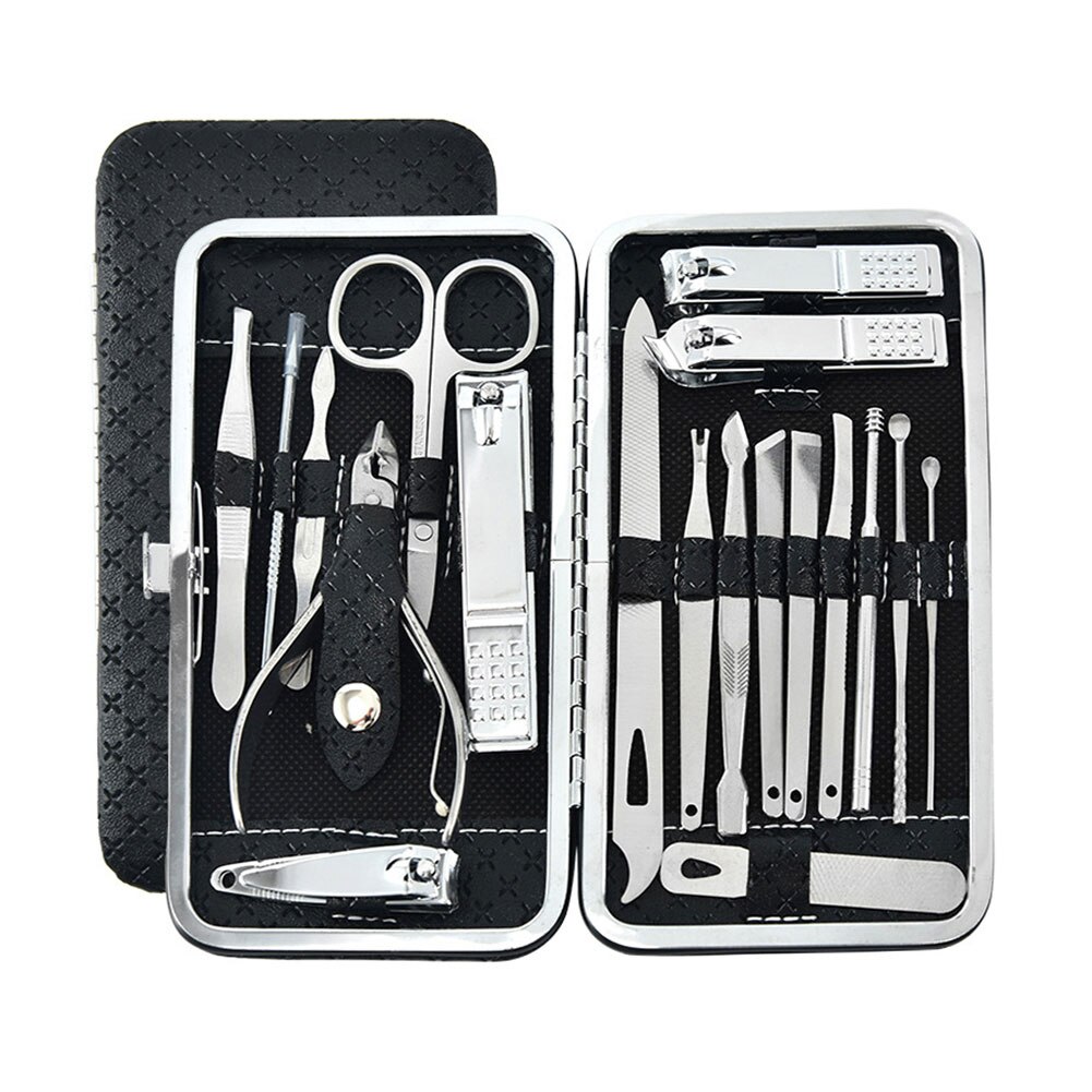 19 Stks/set Snoeien Nagelknipper Tang Set Enkele Nagel Groove Pedicure Ontsteking Dode Huid Clipper Tool Thuis Tool