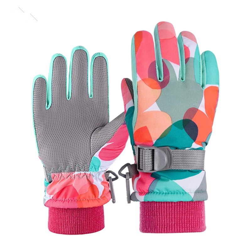 Professionele Kids Ski Handschoenen Winter Warme Snowboard Handschoenen Kinderen Motorrijden Waterdicht Sneeuw Handschoenen