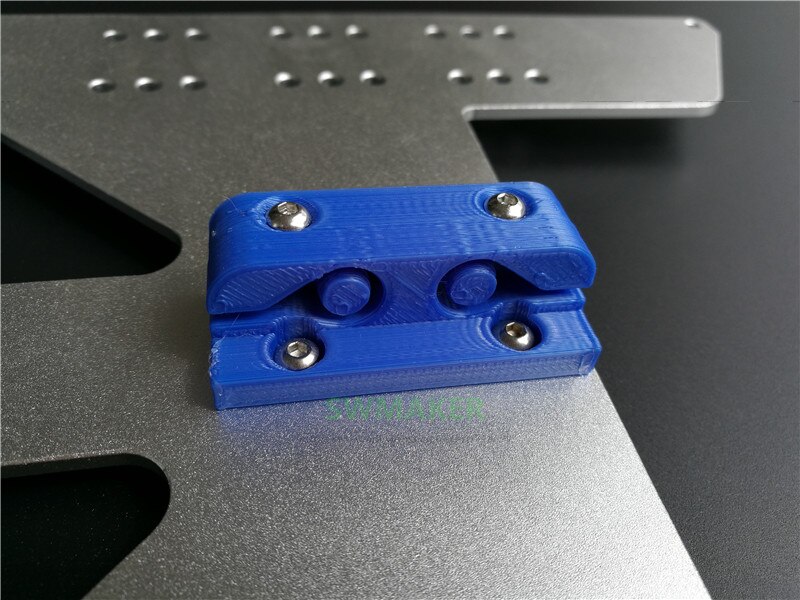 1pcs Anet A6 A8 3D printer Plastic printed parts Y axis belt holder PLA timing belt tension set with screws