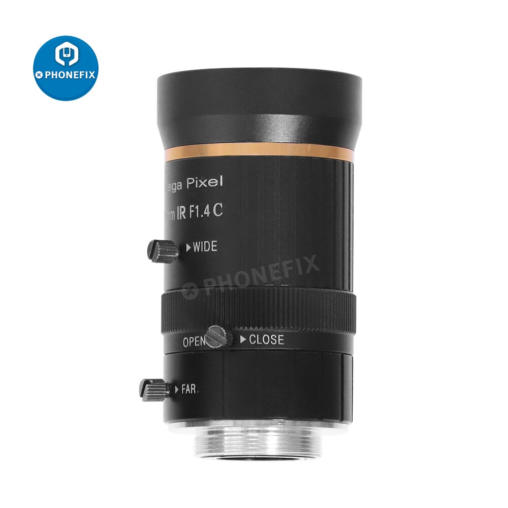 4K Hdmi Industriële Video Microscoop Camera Verstelbare Beugel 6-60Mm 8-50Mm Cs C-mount Lens Set Voor Mobiele Telefoon Tablet Reparatie: 8-50mm lens A