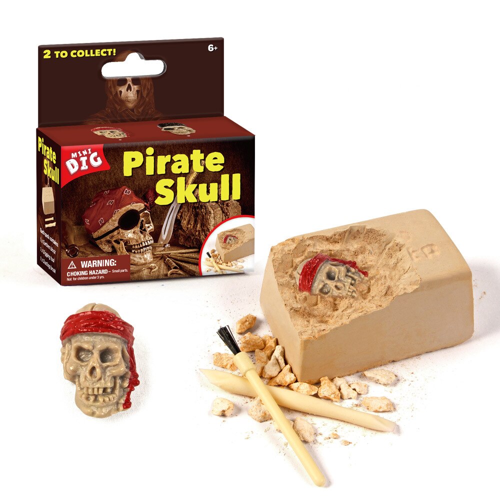 Kinderen Creatieve Diy Mijnbouw Speelgoed Pinguïn Piraat Schat Gem Kinderen Puzzel Exploratie Mijnbouw Speelgoed: pirate