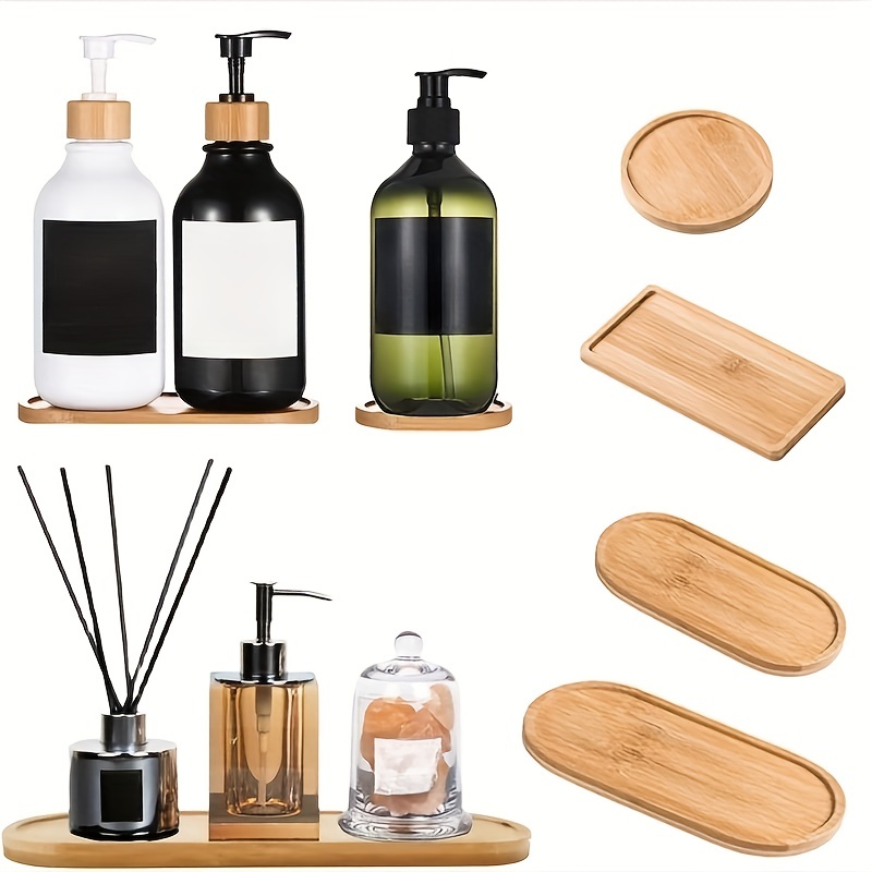 Houten pallet rechthoekige basis waterbak wastafelsteun rond klein chassis wastafelkussen waterdicht bamboe dienblad