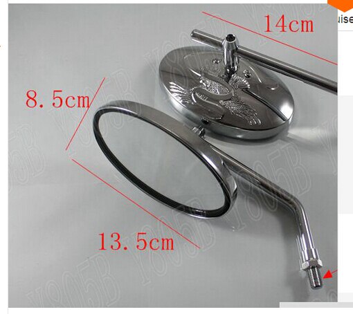 Chrome Motorrad Rückspiegel Für Kawasaki Vulcan Klassische VN 400 VN500 VN800 VN 900 1200 1500 1600 2000 Chopper Cruisers