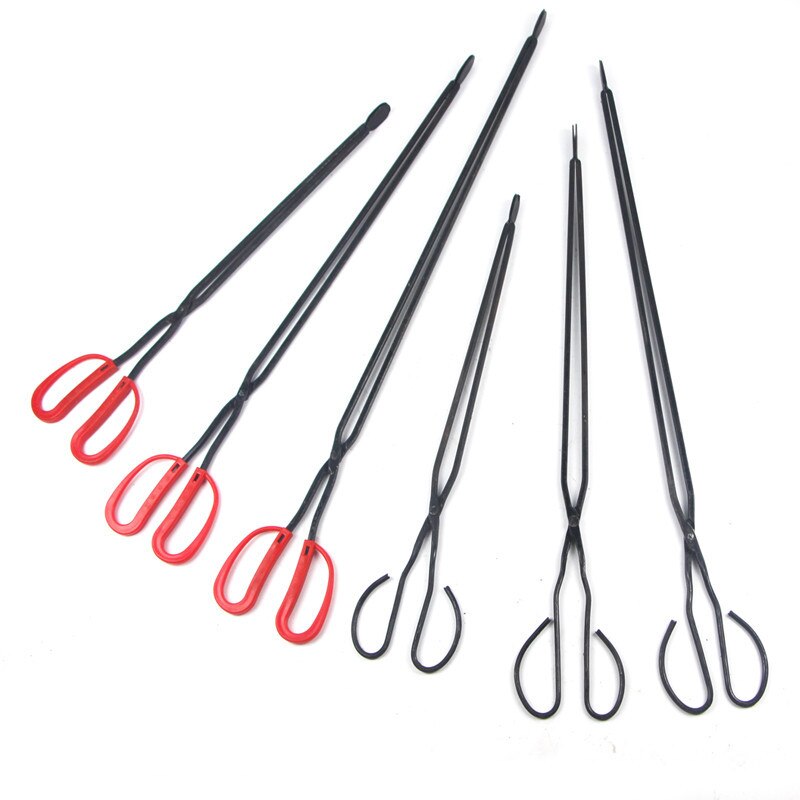 BBQ Home fire tongs long handle flat garbage pickers hand iron pliers sanitation cleaning folder barbecue charcoal clamp