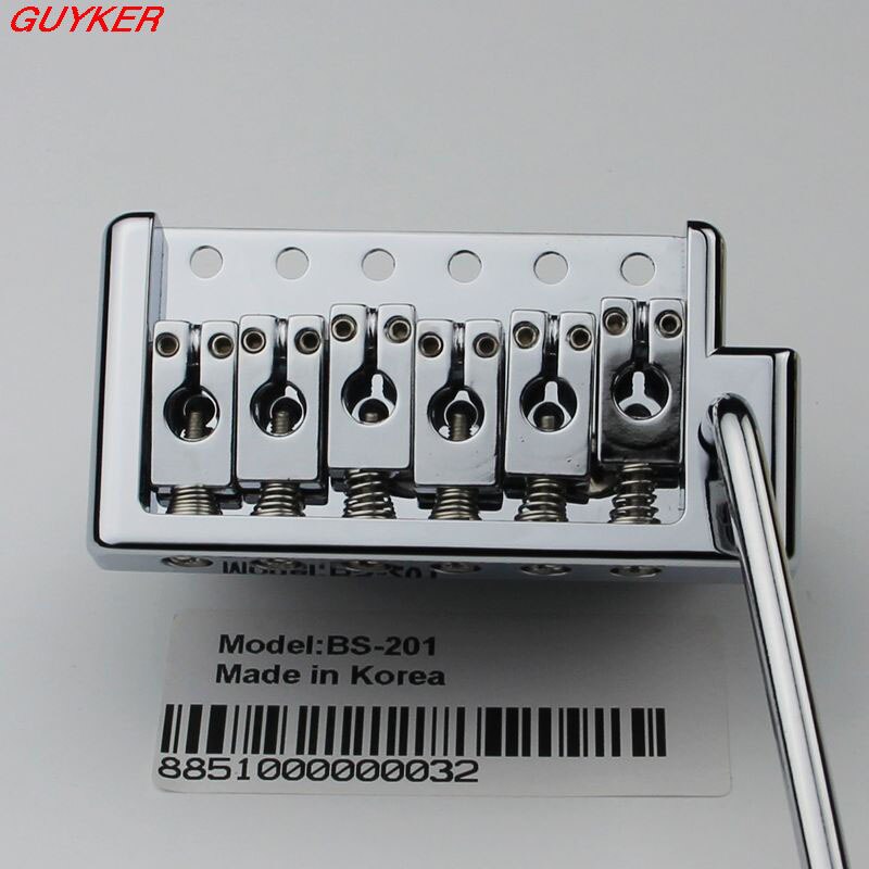 Partes de guitarra BS201, puente de guitarra trémolo Estilo Vintage, cromado, dorado: CR