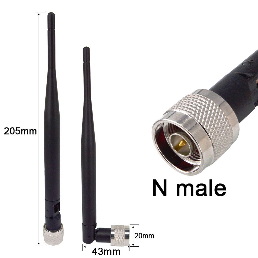 698-960/1700-2700 mhz lte 4g 5db antennimodeemi 3g 4g antenni n urosliitin niklattu