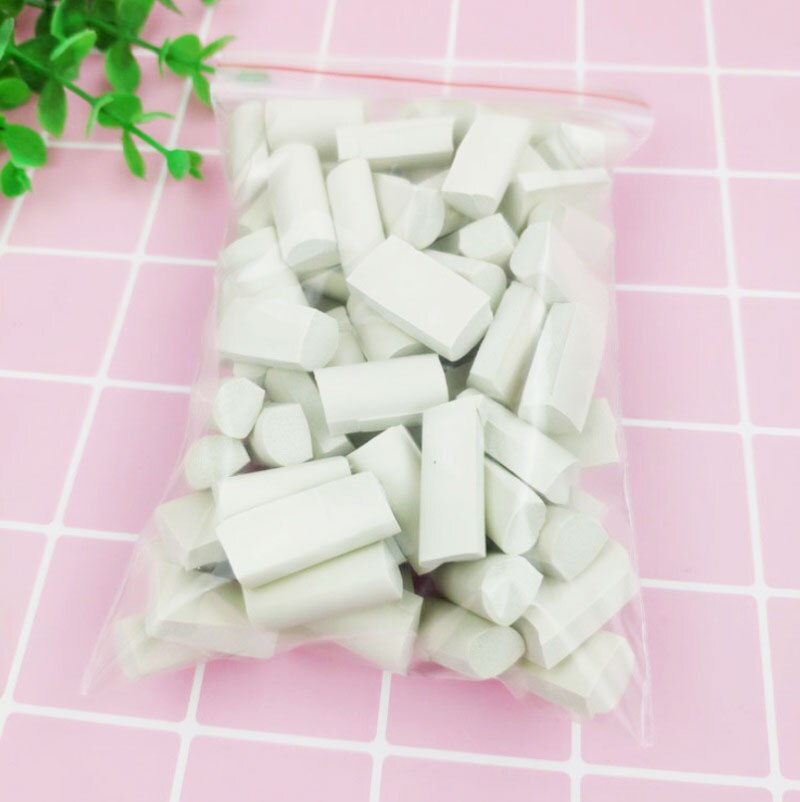 New70pcs Sponge Block Additives in Slime Filling Beads Supplies DIY Slime Accessories For Slime Stuff Foam Clay Mud Sponge Block: White