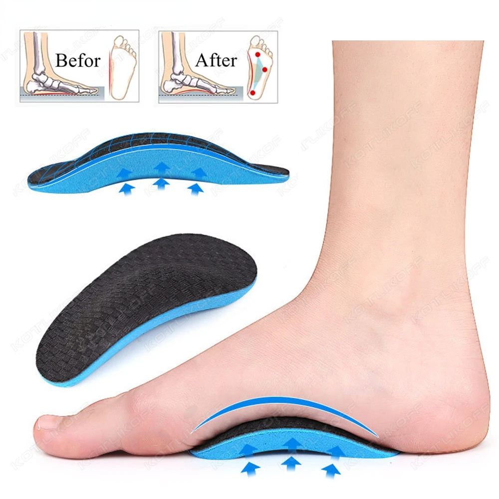 Piedi piatti in EVA Supporto per arco plantare Solette ortopediche Cuscinetti per scarpe Uomo Donna Piede Valgo Varus Solette sportive Inserti per scarpe Accessori