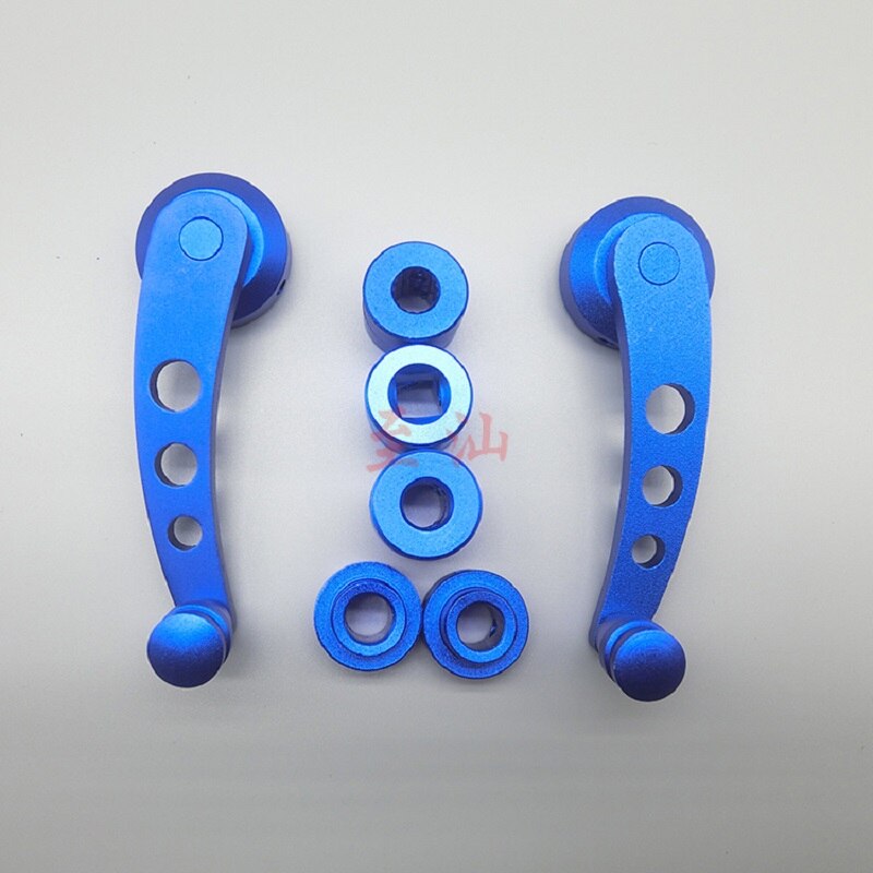 Auto 2 Stuks Aluminium Universal Car Window Handvat Winder Riser Vervanging Winder Crank Riser Kit Universal Fit