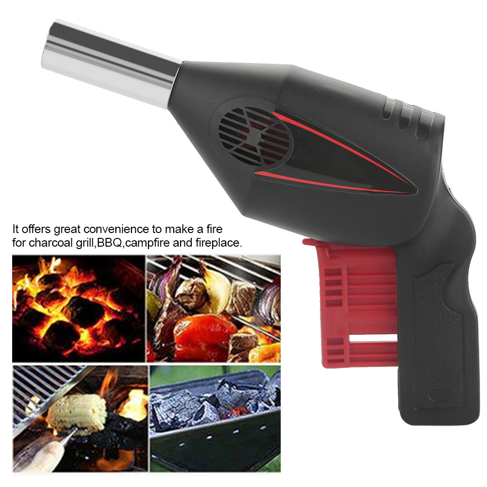 18cm bärbara manuella grillfläktar, ingen ström eller batteri behövs för utomhuscamping picknick grill grillverktyg